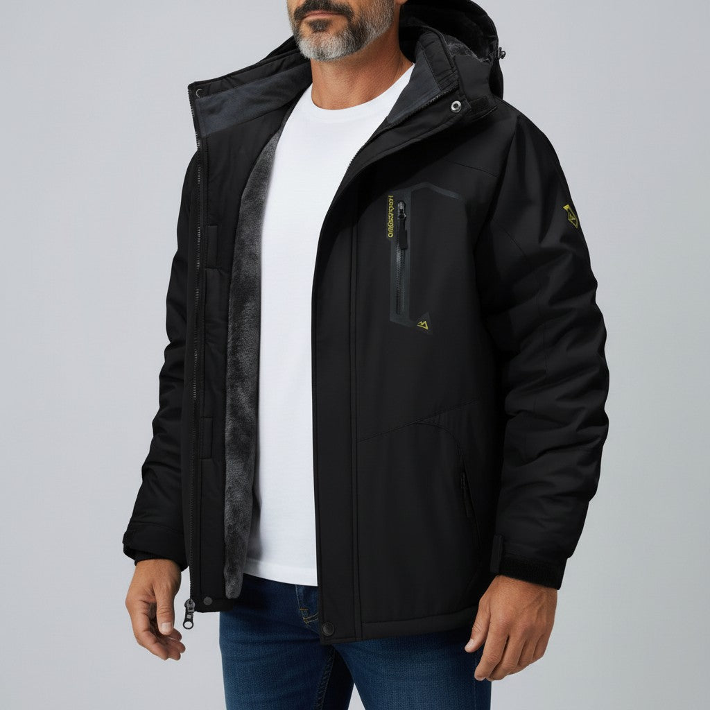 Veste Randonnée Homme Grand Froid – Doublure Polaire Confort - vue 2