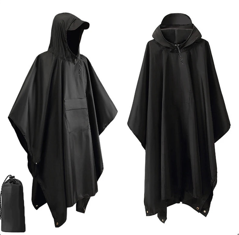 Veste Randonnée Homme Poncho Camouflage – Pluie, Bivouac & Abri - vue 1