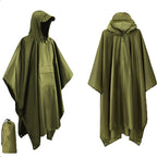 Veste Randonnée Homme Poncho Camouflage – Pluie, Bivouac & Abri - vue 6